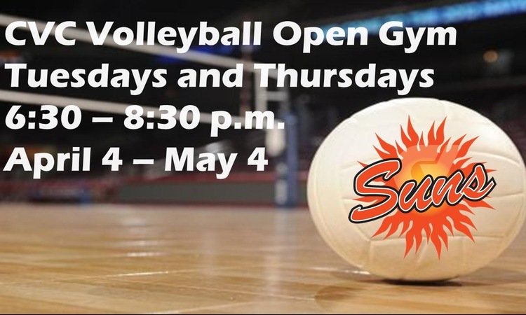 CVC Volleyball Open Gym Starts April 4th!