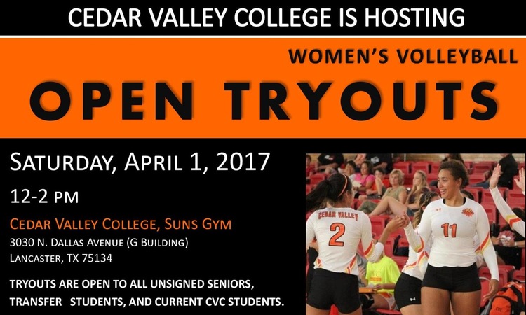 Lady Suns Volleyball to Host Tryouts on Saturday, April 1