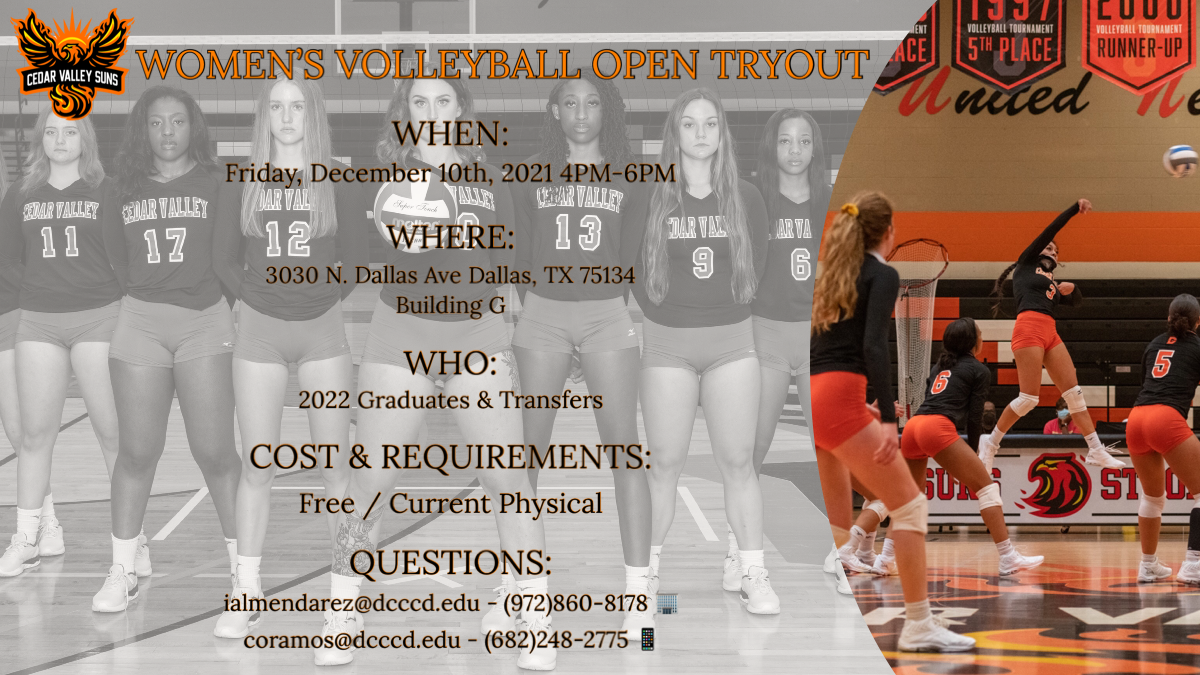 VOLLEYBALL 2022 OPEN TRYOUTS