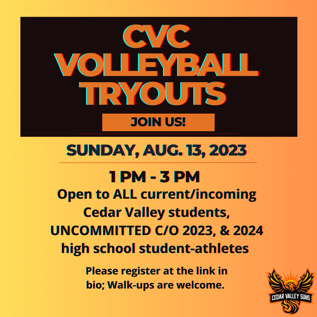 Volleyball Tryouts Set for Aug. 13