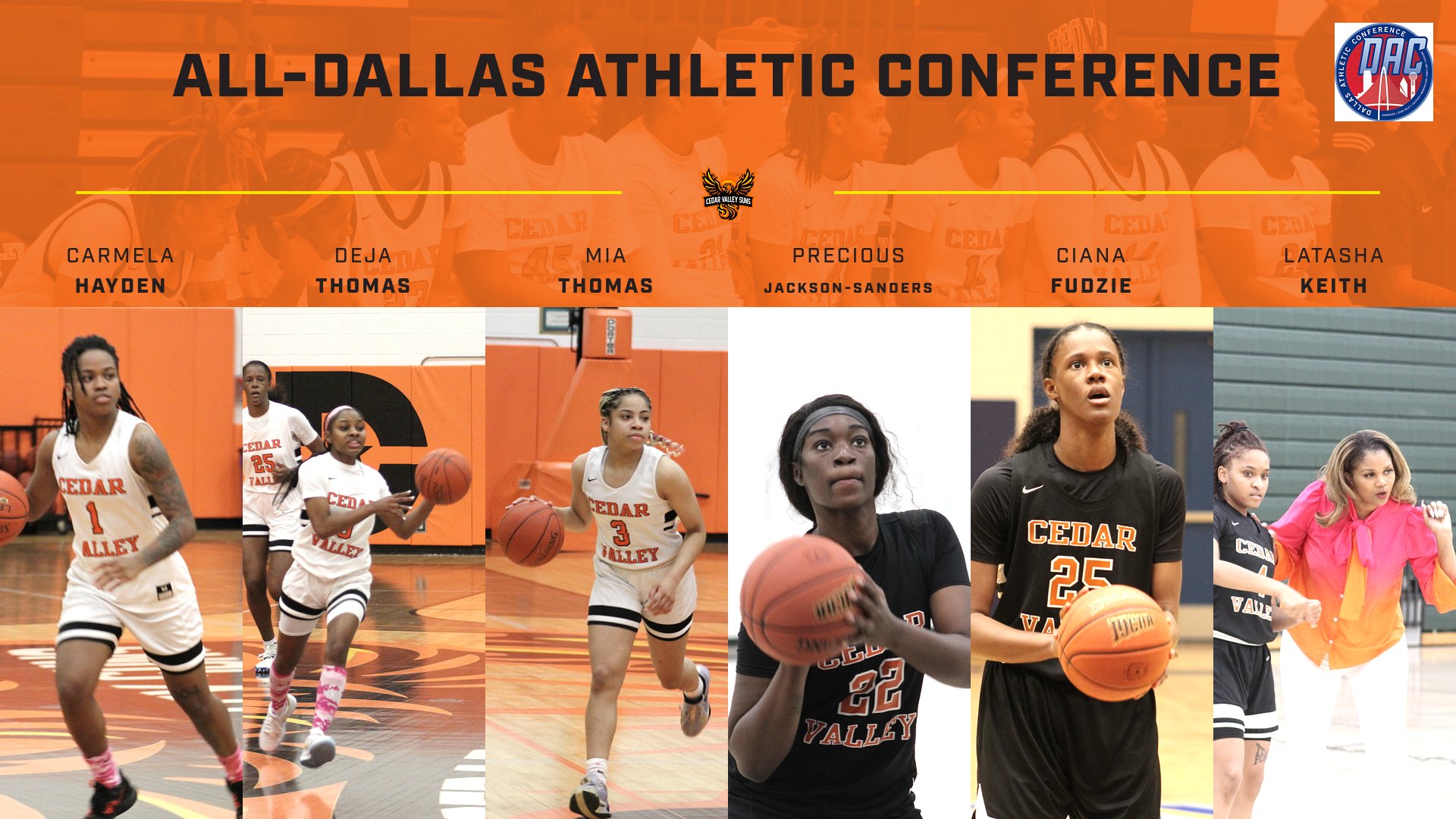 Cedar Valley Collects Five First Team All-DAC, Coach of Year Honors