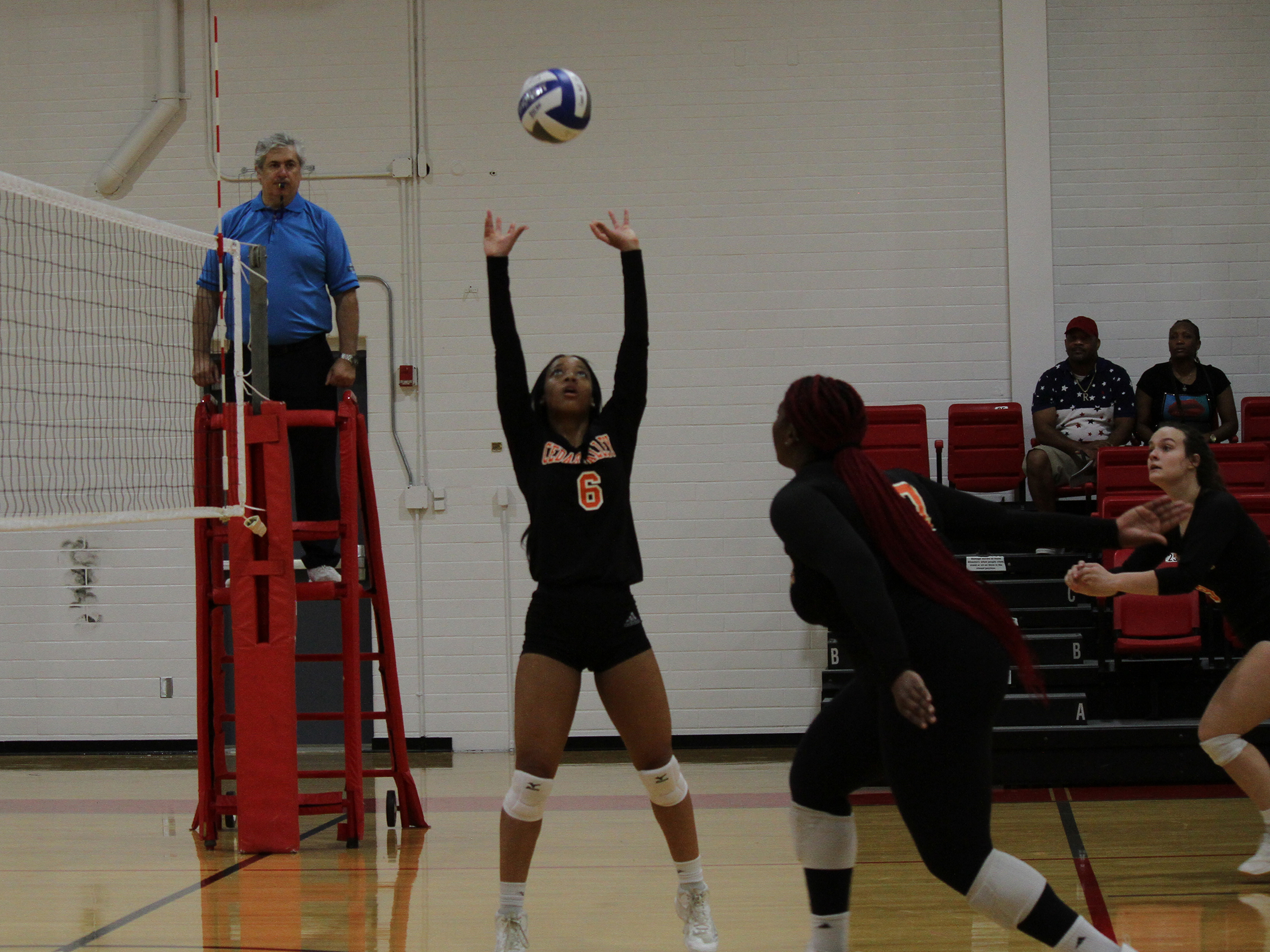 Dallas College Cedar Valley setter Kalaya Pierce was named the Dallas Athletic Conference Player of the Week. 
